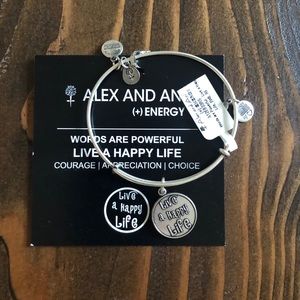 Live a Happy Life Alex and Ani bracelet